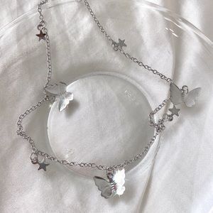 NEW IN! silver butterfly & star choker (buy 1 get two free!!!)
